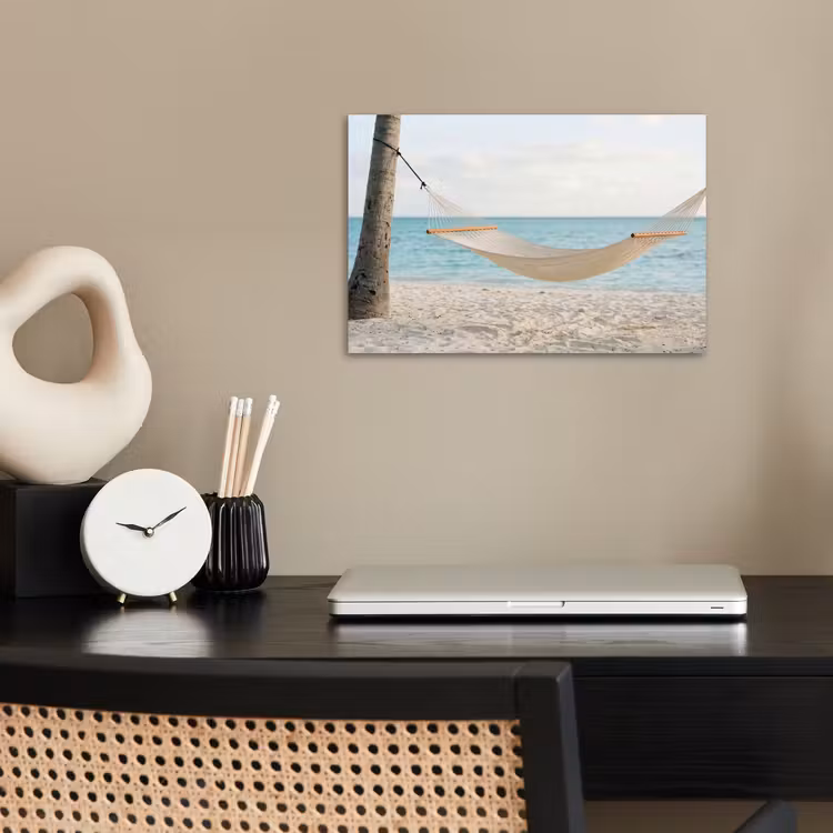 Poster - Hangmat - Strand - Wit — 2