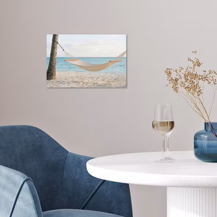 Poster - Hangmat - Strand - Wit — 4