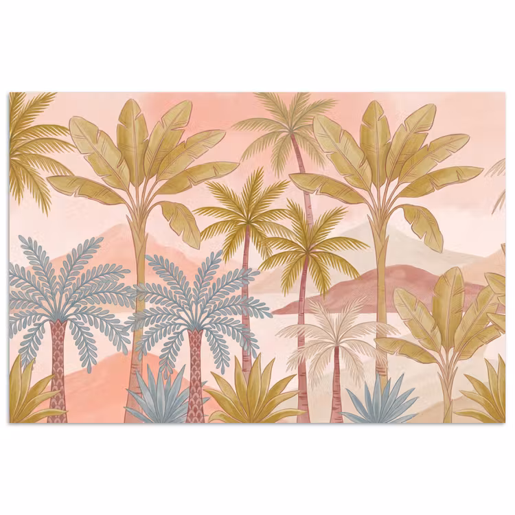 Poster - Illustratie - Palmbomen - Kleurrijk — 1