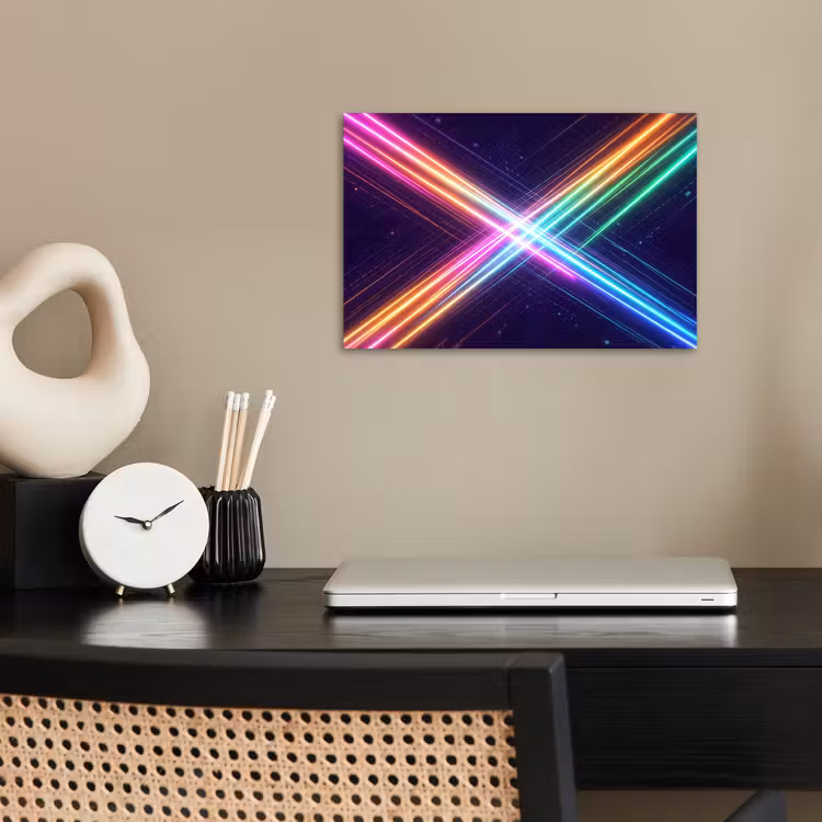 Poster - Kruisen - Lasterstralen - Neon — 2
