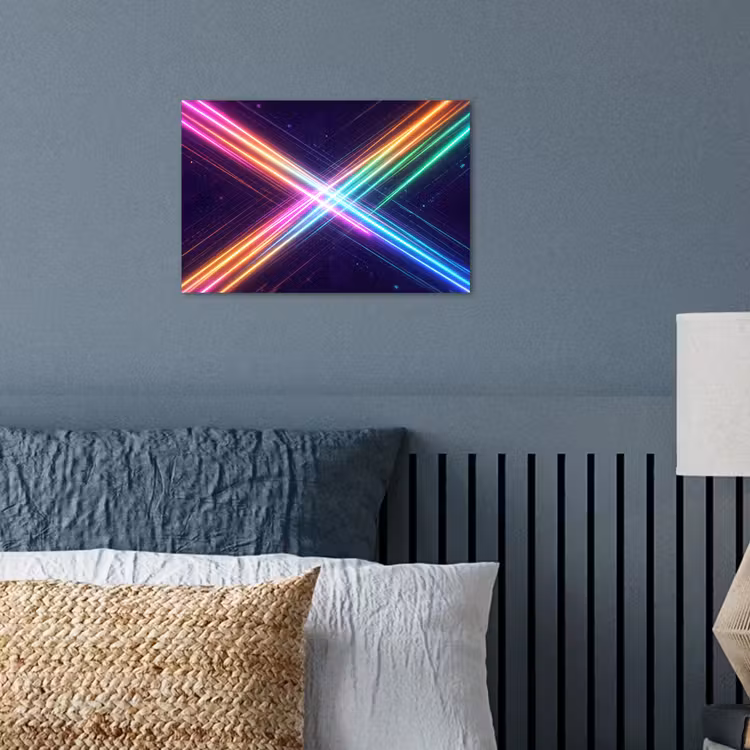 Poster - Kruisen - Lasterstralen - Neon — 3