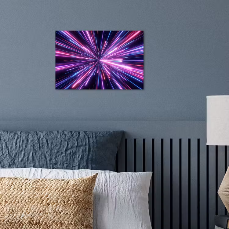 Poster - Lichtsnelheid - Ruimte - Roze - Paars — 3