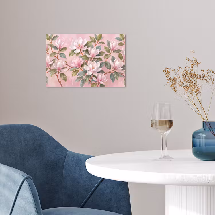 Poster - Magnolia's - Patroon - Roze — 4