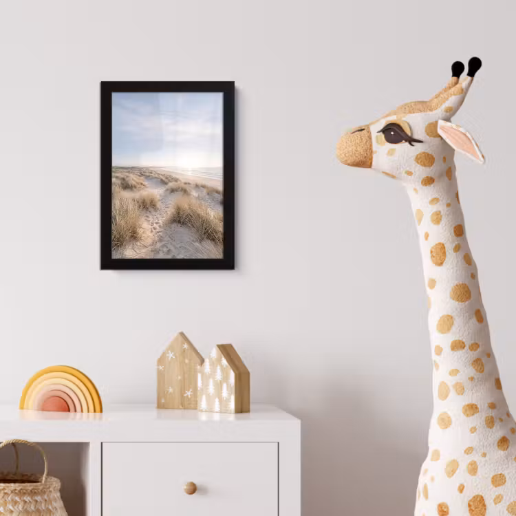 Poster met lijst - Duinen - Strand - Beige — 5
