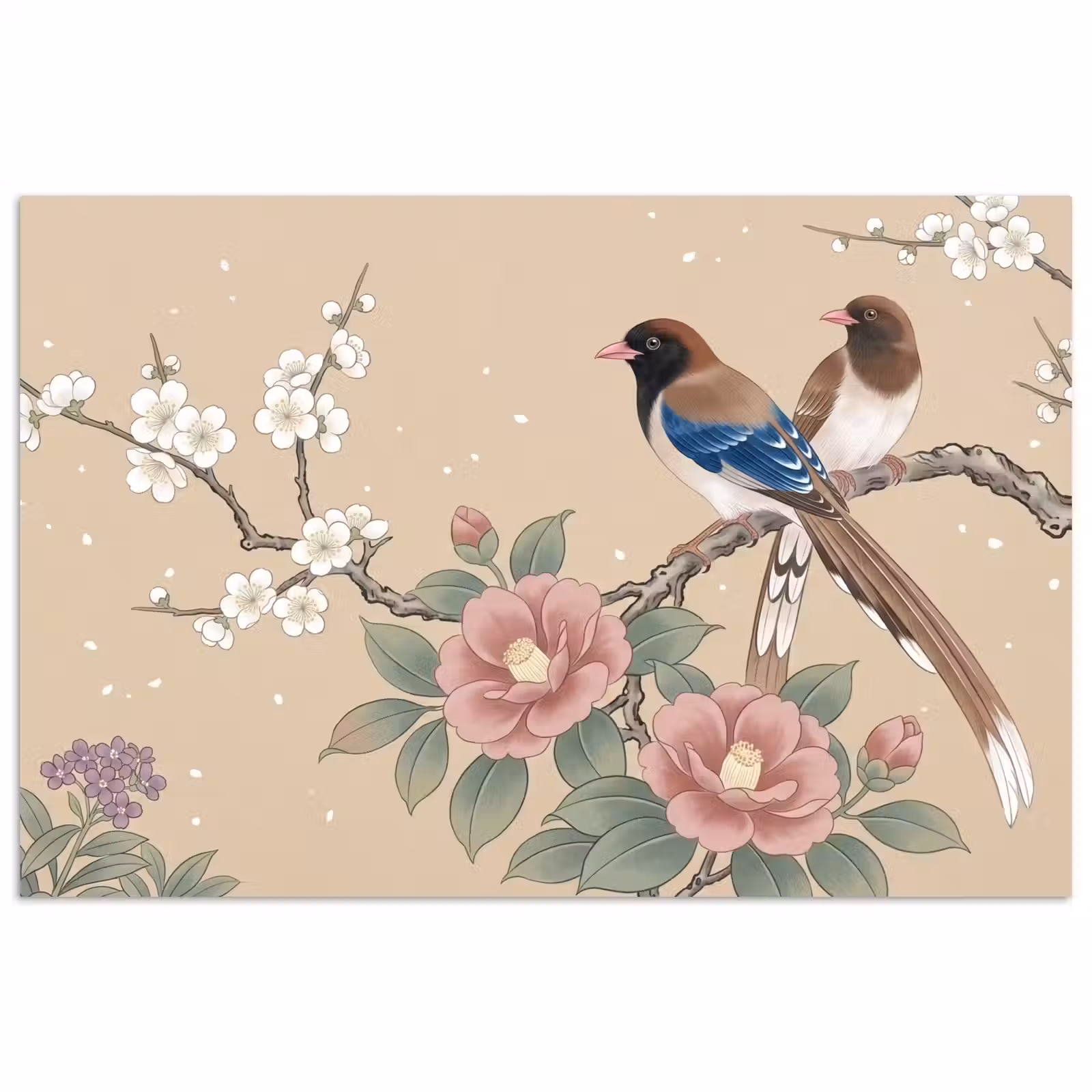 Poster - Bloemen - Vogels - Bloemen — 1