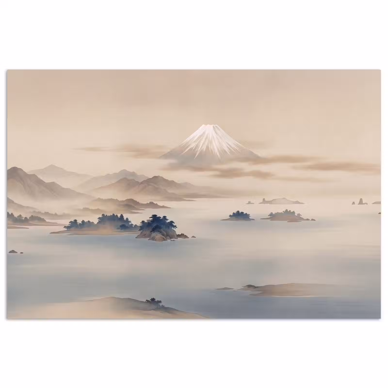 Poster - Japans - Landschap - Beige — 1
