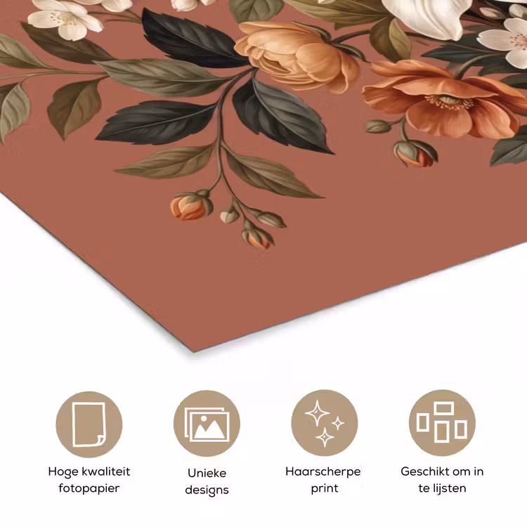 Poster - Boeket - Retro - Kleurrijk — 5