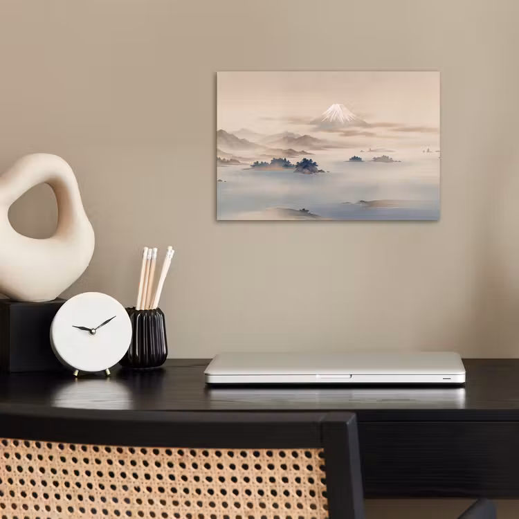 Poster - Japans - Landschap - Beige — 2