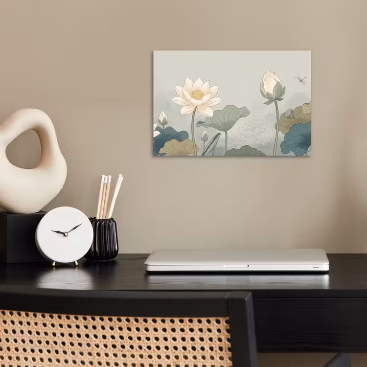 Poster - Lotus - Bloemen - Groen — 2