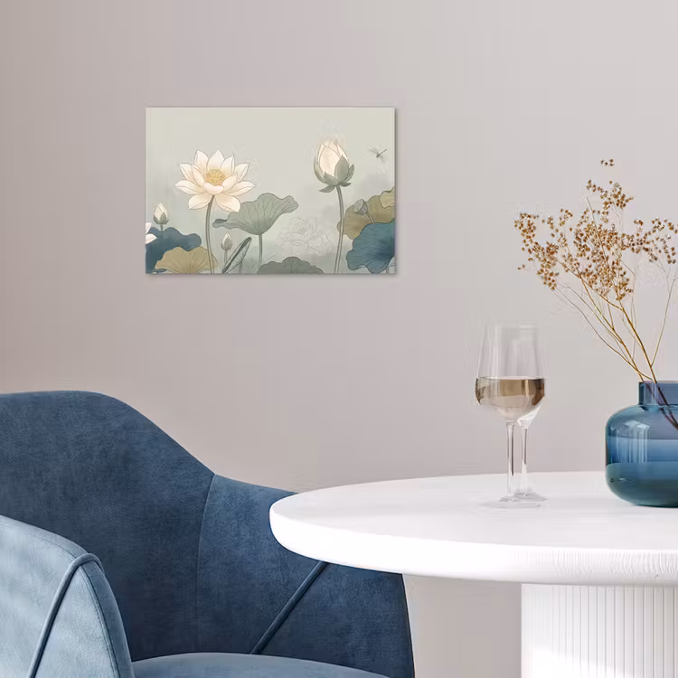 Poster - Lotus - Bloemen - Groen — 4
