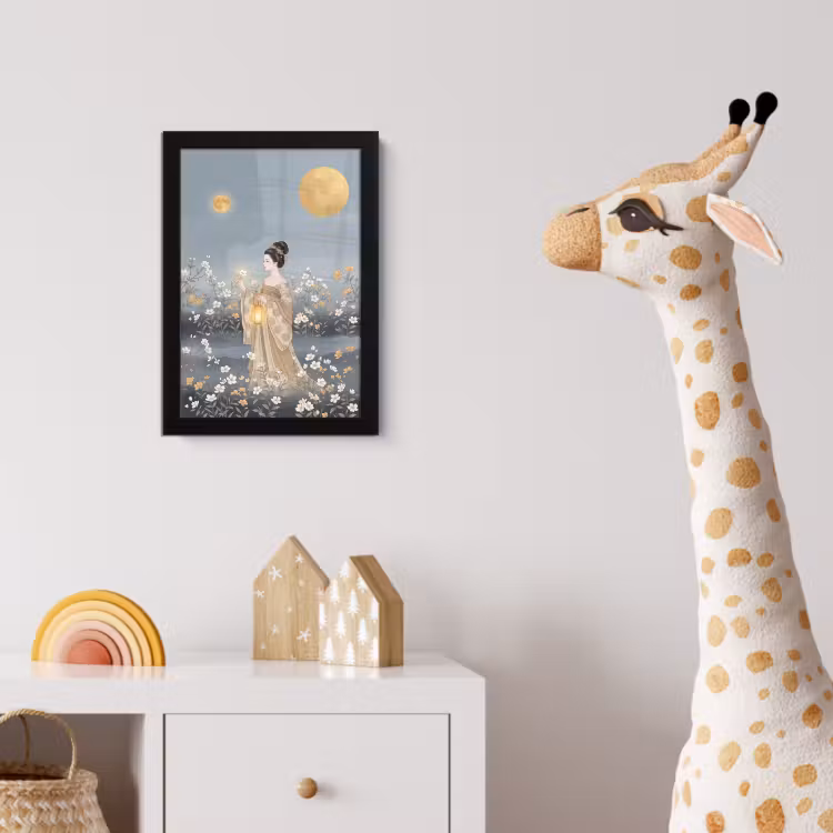 Poster met lijst - Aziatisch - Vrouw - Kimono — 5