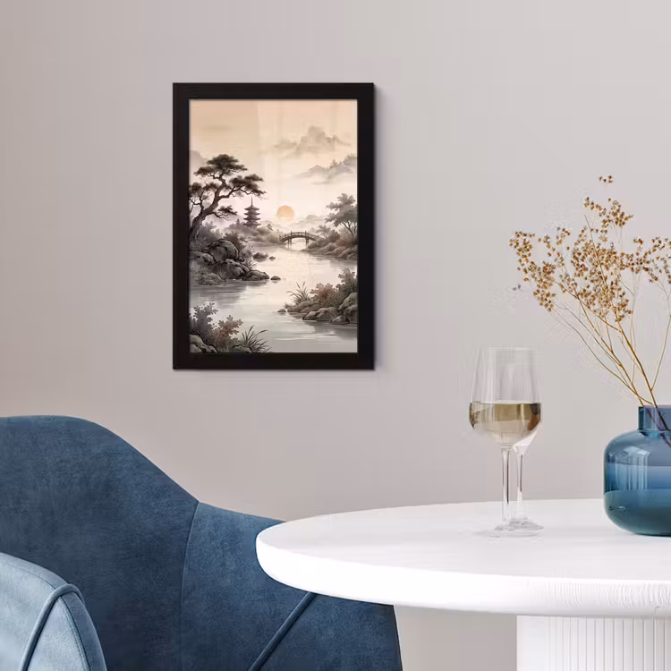 Poster met lijst - Azië - Landschap - Kleurrijk — 2