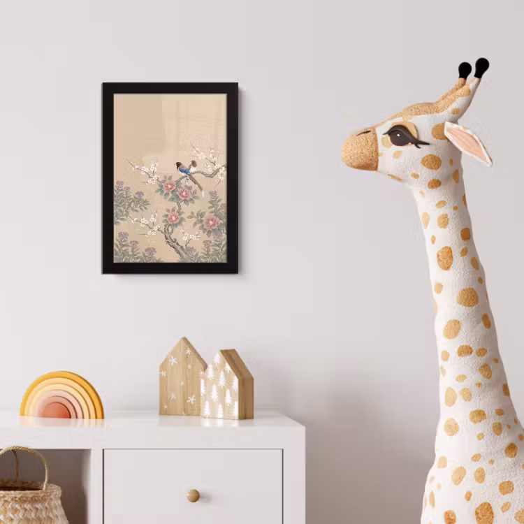 Poster met lijst - Bloemen - Vogels - Bloemen — 5