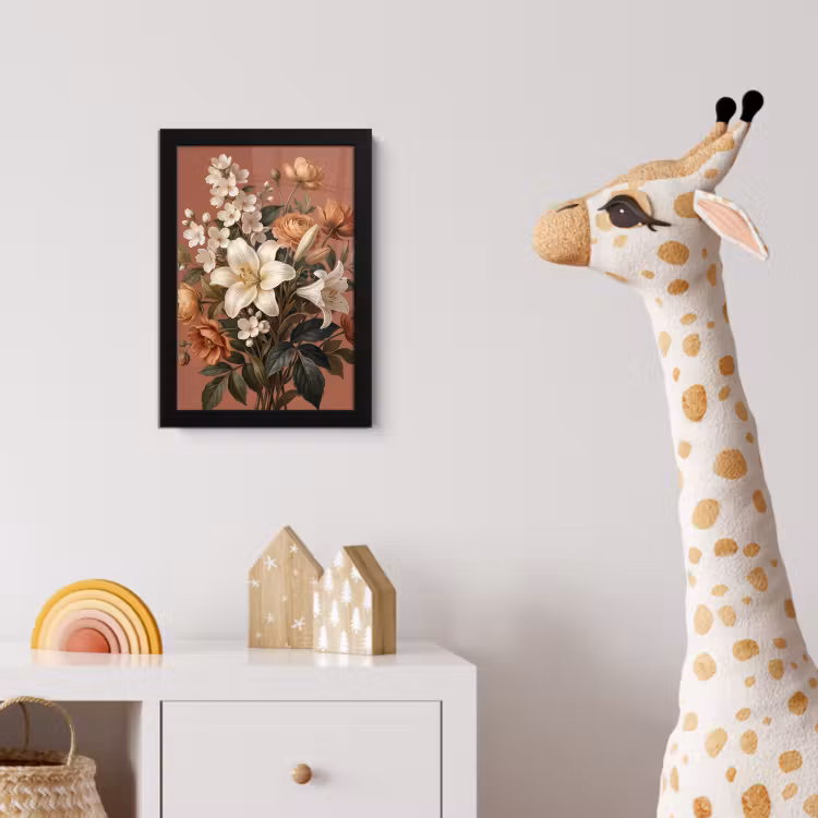 Poster met lijst - Boeket - Retro - Kleurrijk — 5