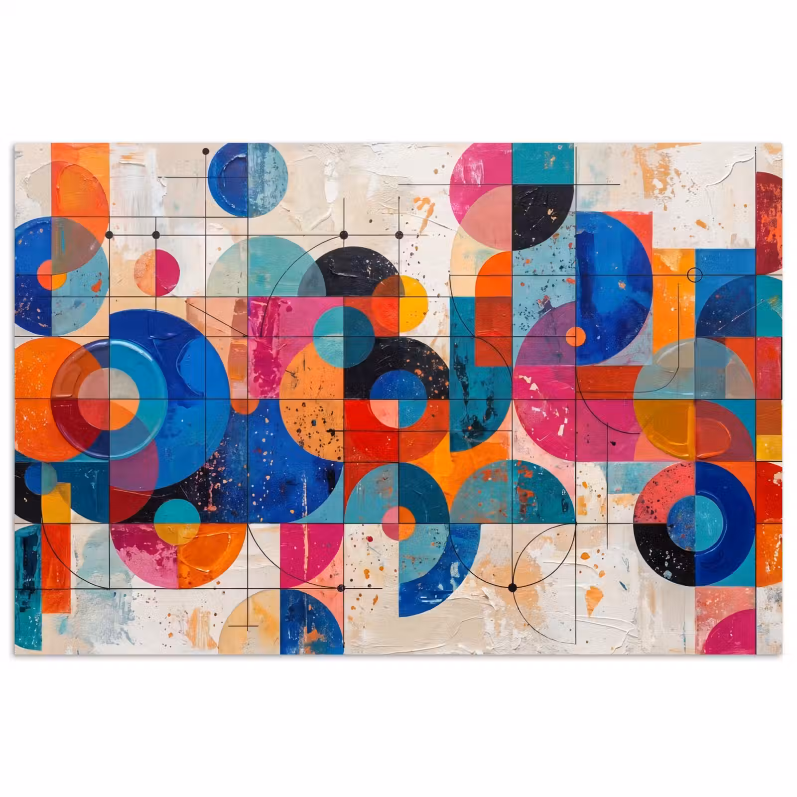 Poster - Kunst - Geometrisch - Abstract - Kleurrijk — 1
