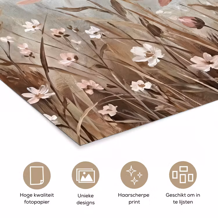 Poster - Bloemen - Botanisch - Schilderij - Pastel - Rustiek — 5