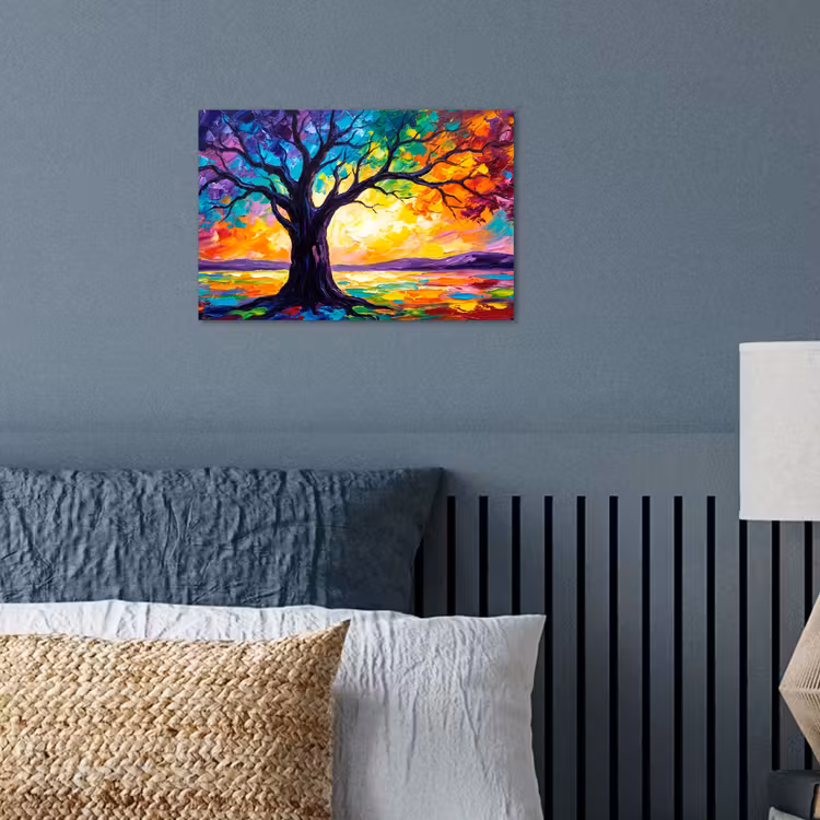 Poster - Boom - Landschap - Natuur - Abstract - Kleurrijk — 3