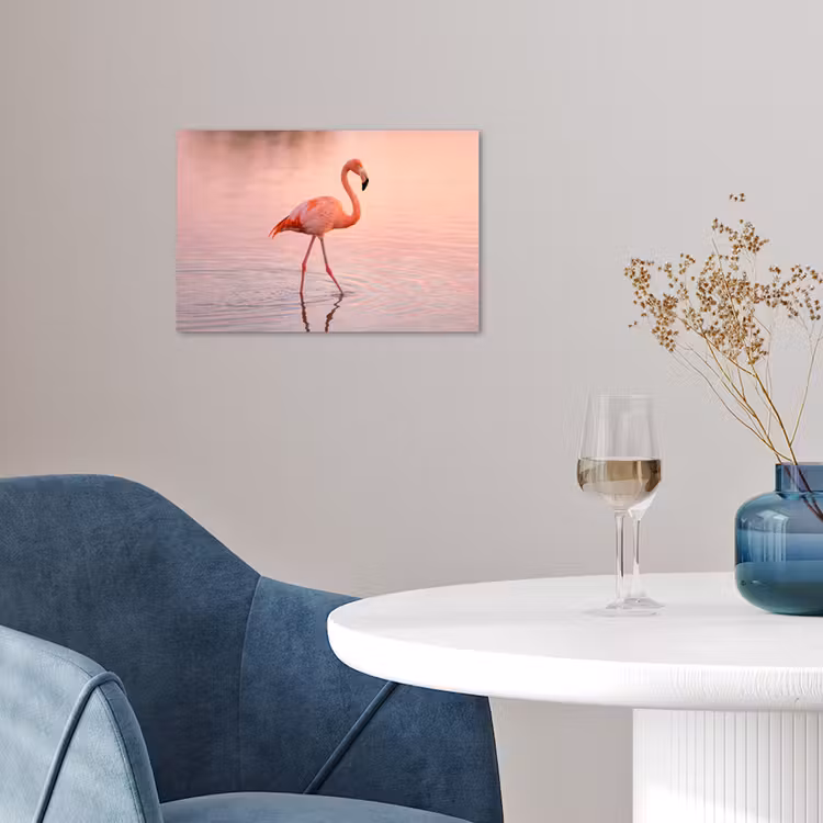 Poster - Flamingo - Water - Roze — 4