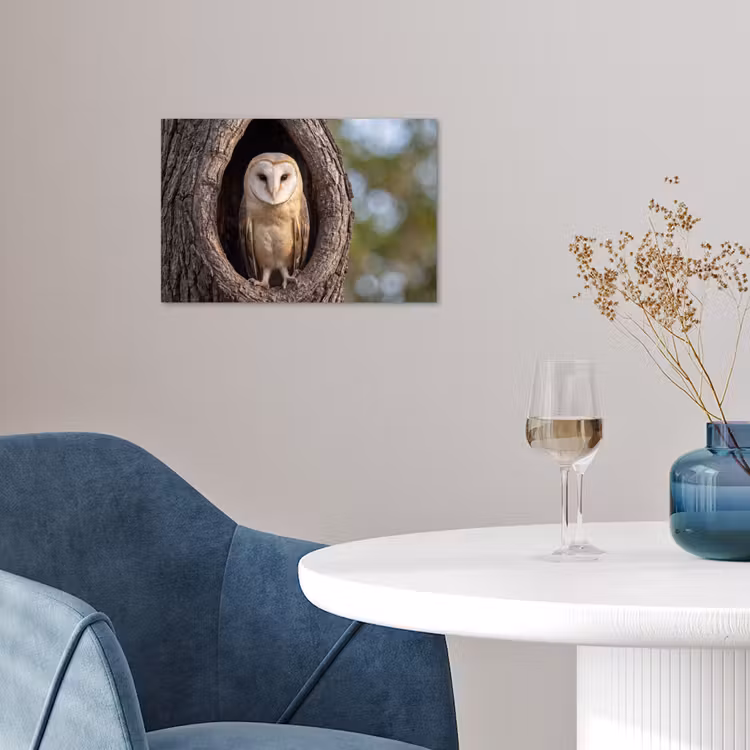 Poster - Kerkuil - Boom - Natuur - Bruin — 4