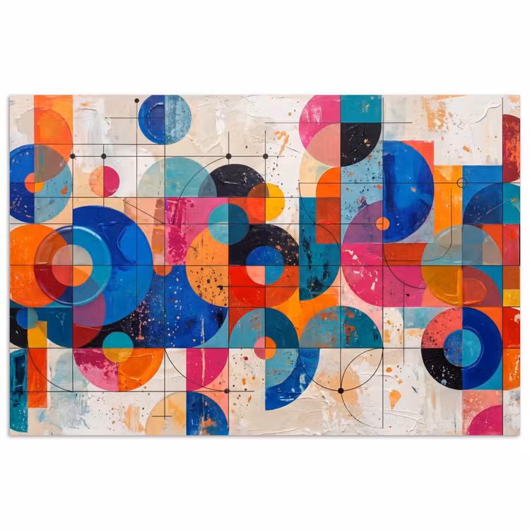 Poster - Kunst - Geometrisch - Abstract - Kleurrijk — 1