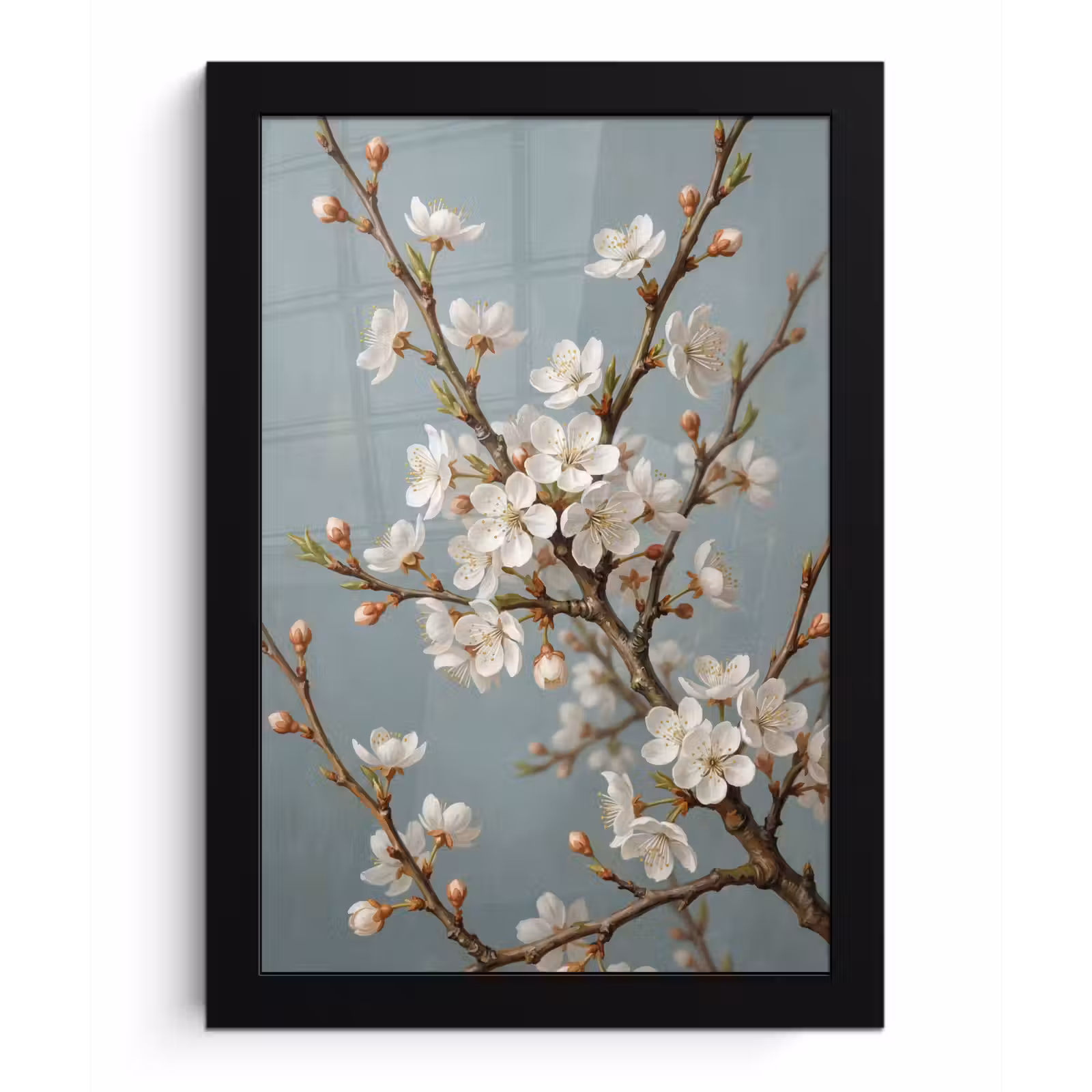 Poster met lijst - Botanisch - Stilleven - Blauw — 1
