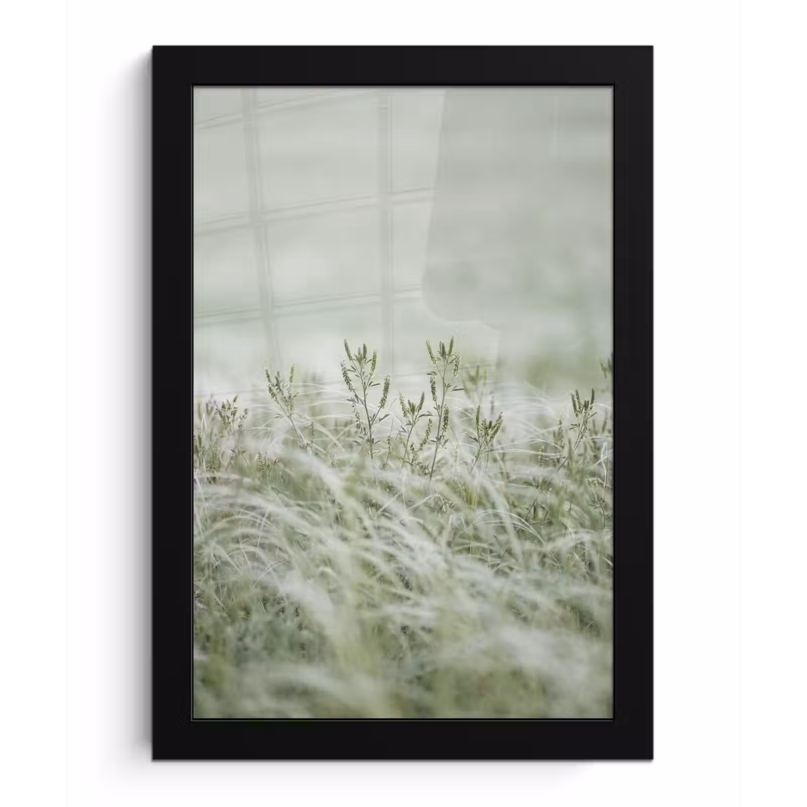 Poster met lijst - Grassen - Minimalistisch - Groen — 1