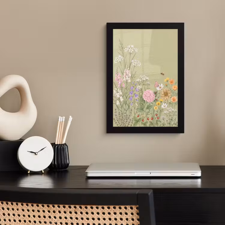 Poster met lijst - Botanisch - Bloemen - Kleurrijk — 3