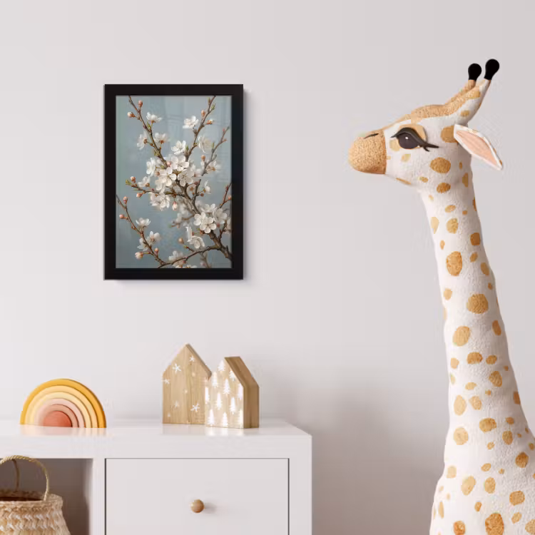 Poster met lijst - Botanisch - Stilleven - Blauw — 5