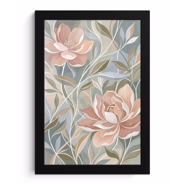 Poster met lijst - Elegant - Romantiek - Roze — 1