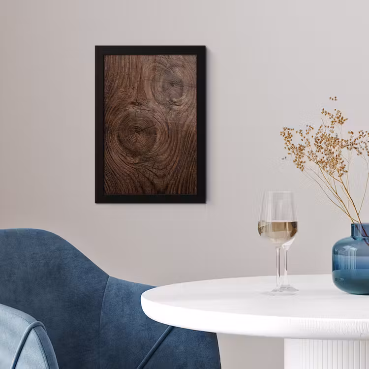 Poster met lijst - Houtnerf - Textuur - Patroon - Bruin - Rustiek — 2