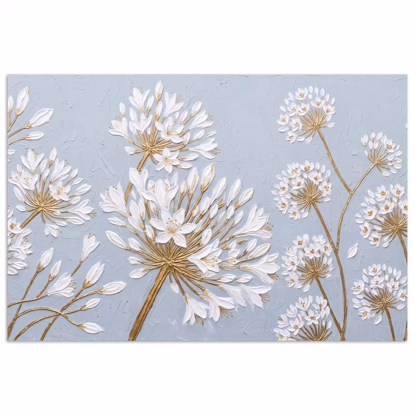 Poster - Illustratie - Bloemen - Blauw — 1