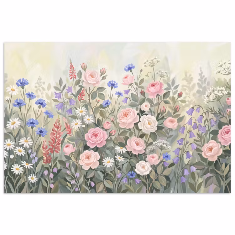 Poster - Bloemen - Tuin - Natuur - Kleurrijk — 1