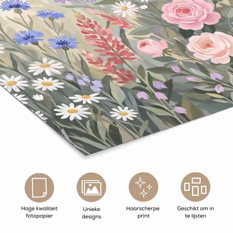 Poster - Bloemen - Tuin - Natuur - Kleurrijk — 5