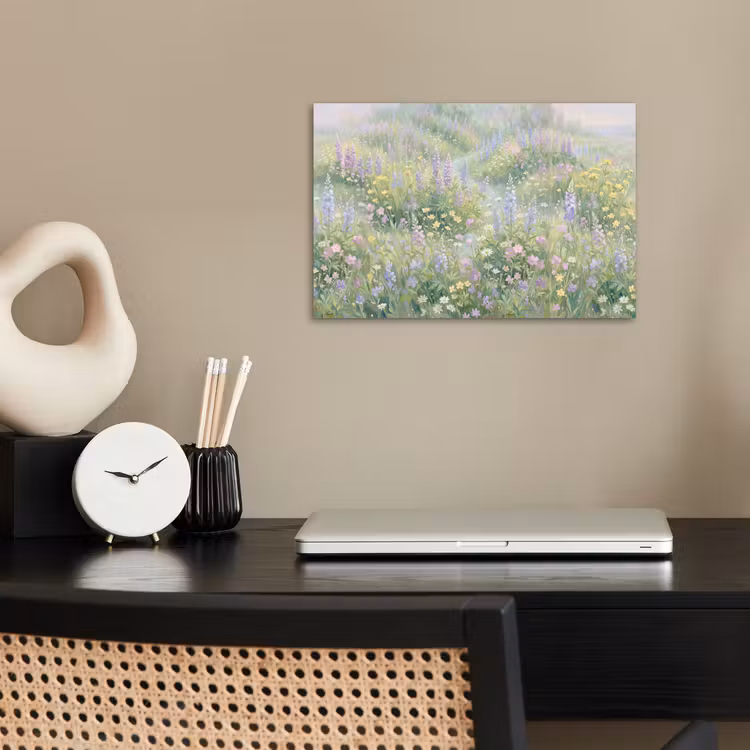 Poster - Bloemenveld - Heuvels - Kleurrijk — 2
