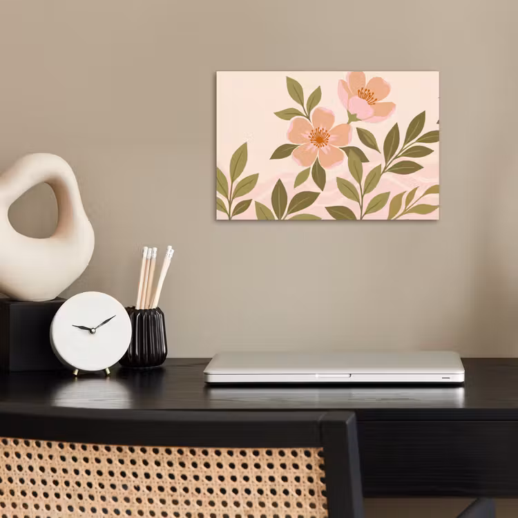 Poster - Grafisch - Bloemen - Roze — 2