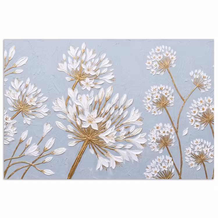 Poster - Illustratie - Bloemen - Blauw — 1