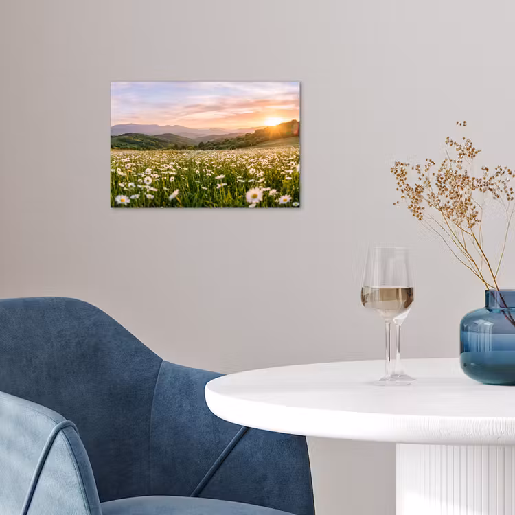 Poster - Madelief - Veld - Heuvels - Groen — 4