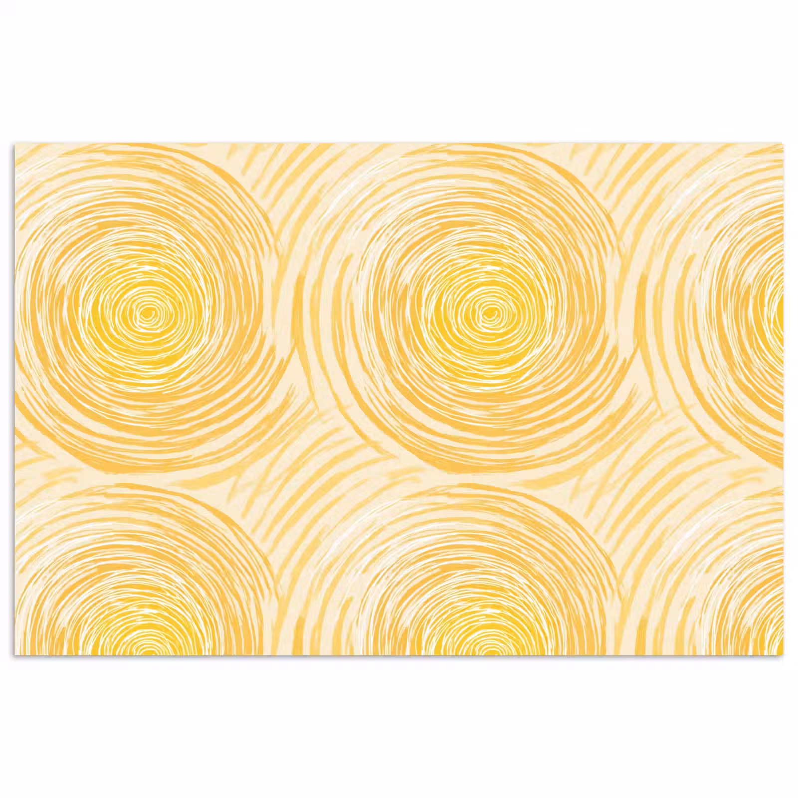 Poster - Cirkels - Abstract - Artistiek - Geel — 1