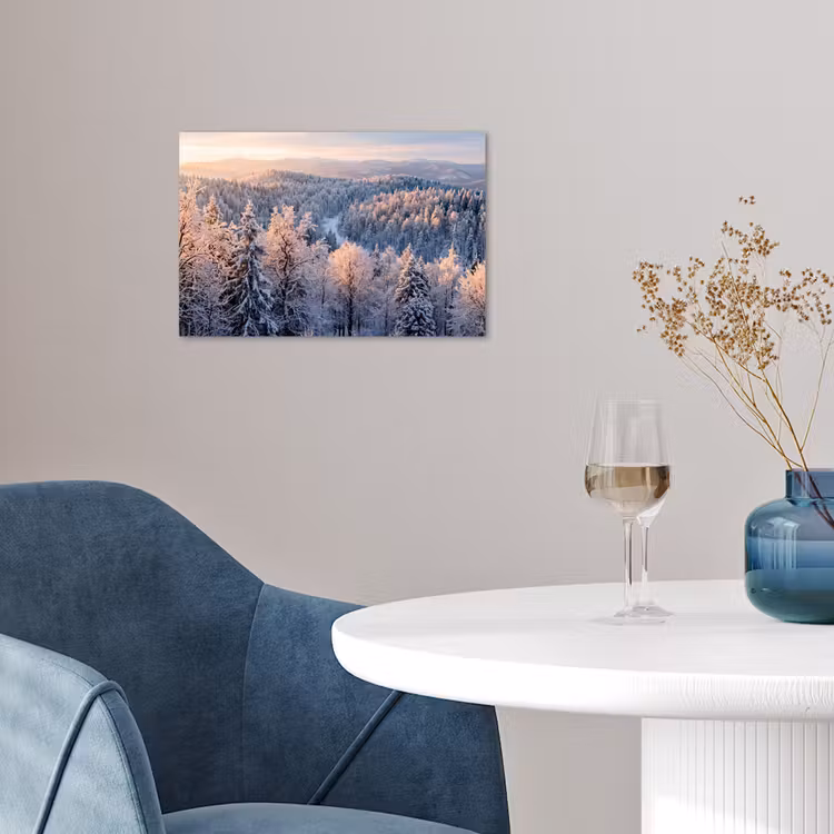 Poster - Bos - Bergen - Goud - Winter - Warm — 4