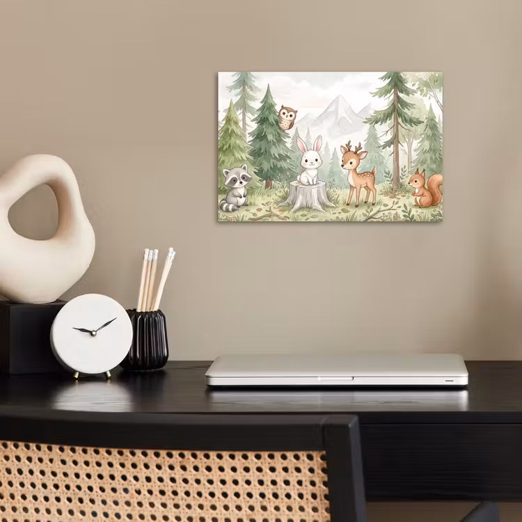 Poster - Bos - Dieren - Groen — 2