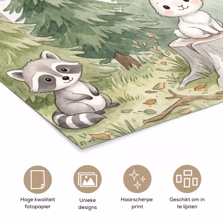 Poster - Bos - Dieren - Groen — 5