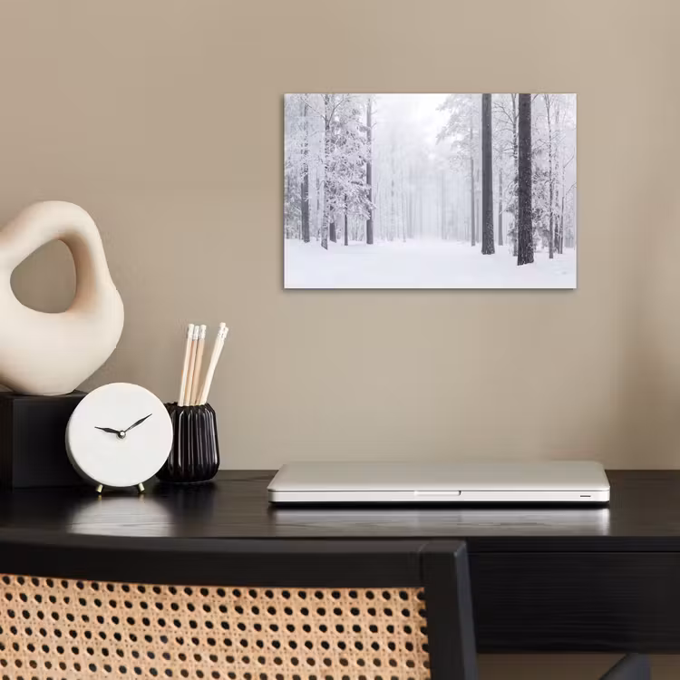Poster - Bos - Sneeuw - Pad - Winter - Stilte — 2