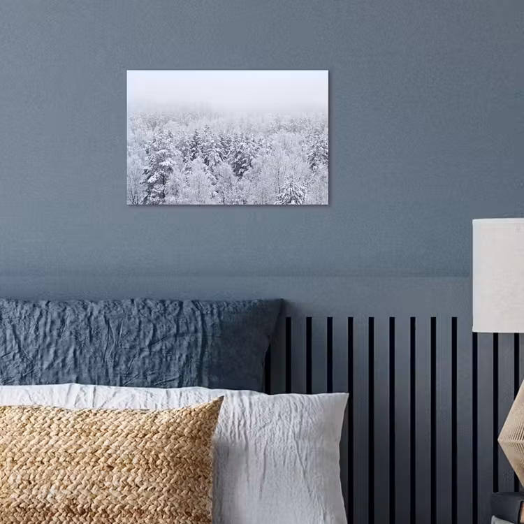 Poster - Bos - Sneeuw - Winter - Natuur - Wit — 3