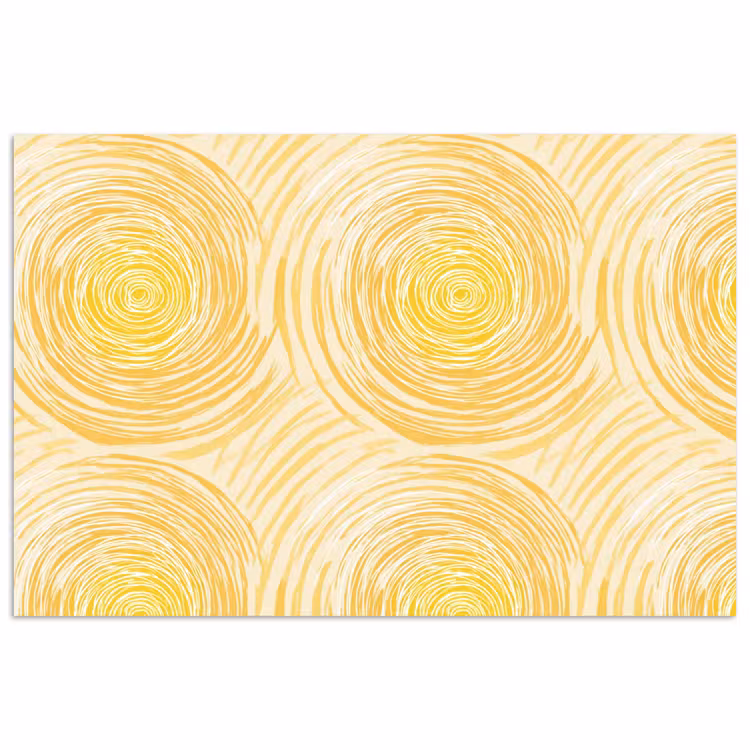Poster - Cirkels - Abstract - Artistiek - Geel — 1