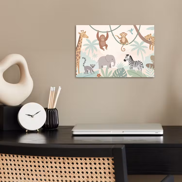 Poster - Jungle - Dieren - Groen — 2