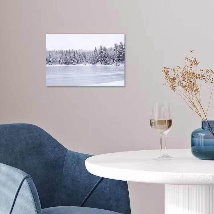 Poster - Meer - Dennen - IJs - Winter - Rustgevend — 4