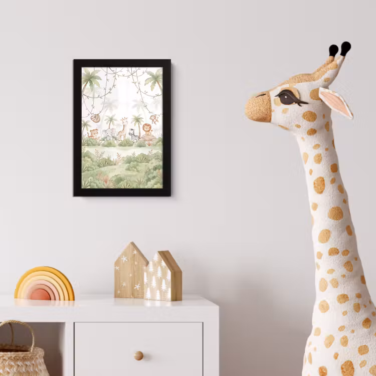 Poster met lijst - Dieren - Jungle - Pastel — 5