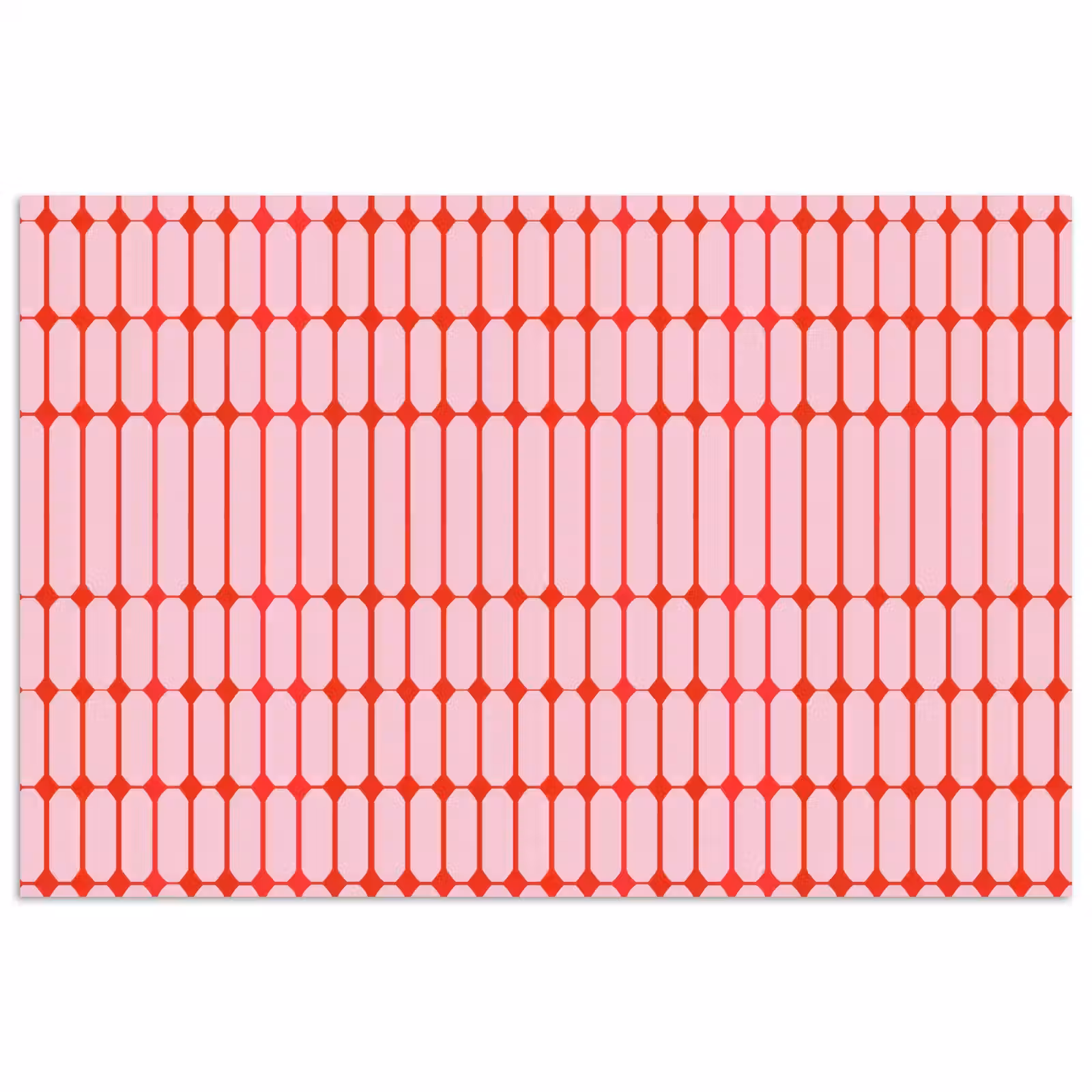 Poster - Geometrisch - Minimalistisch - Rood - Roze — 1