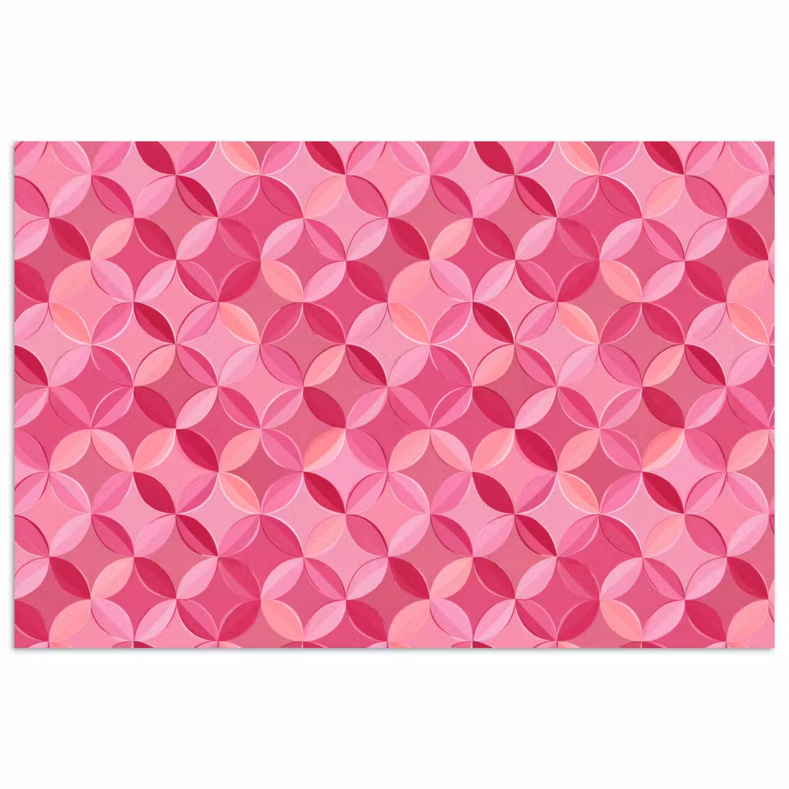 Poster - Geometrisch - Mozaïek - Modern - Roze — 1