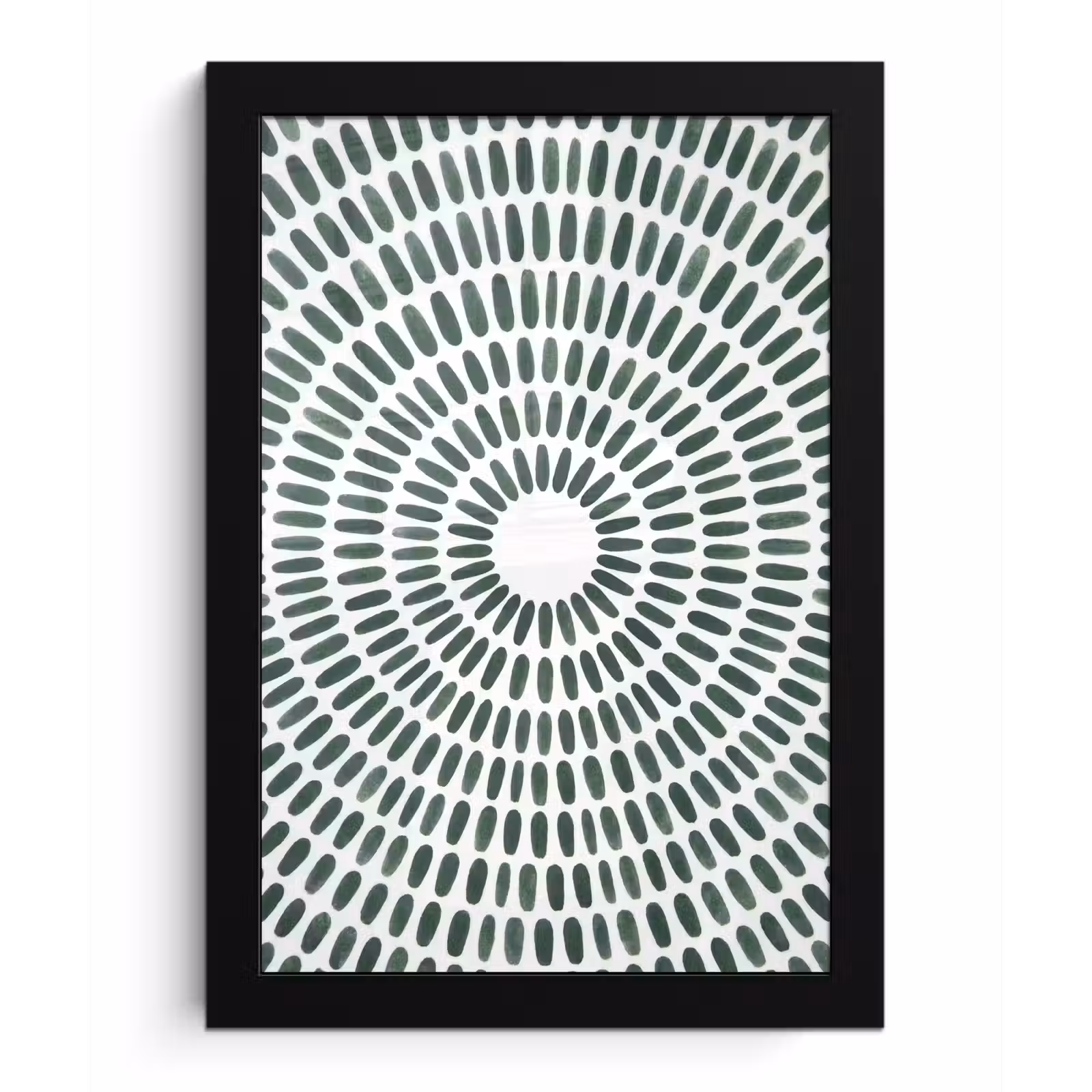 Poster met lijst - Abstract - Cirkel - Patroon - Modern - Groen — 1